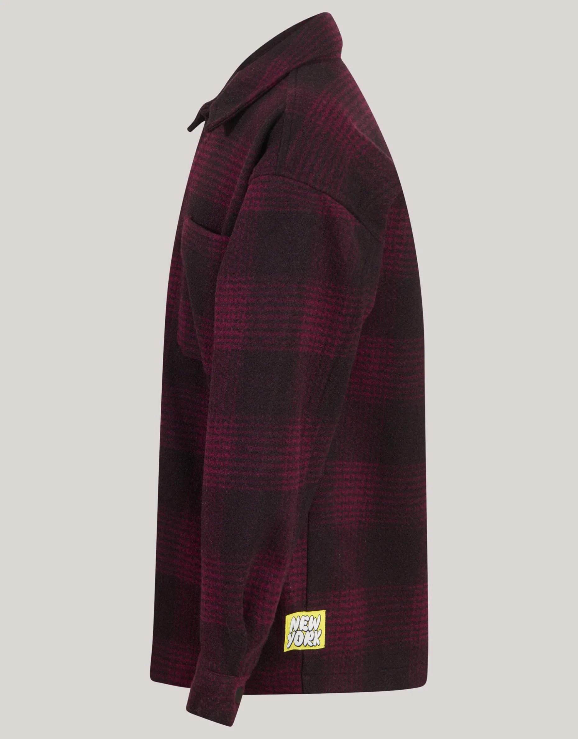 Ruiten Overshirt Donkerrood