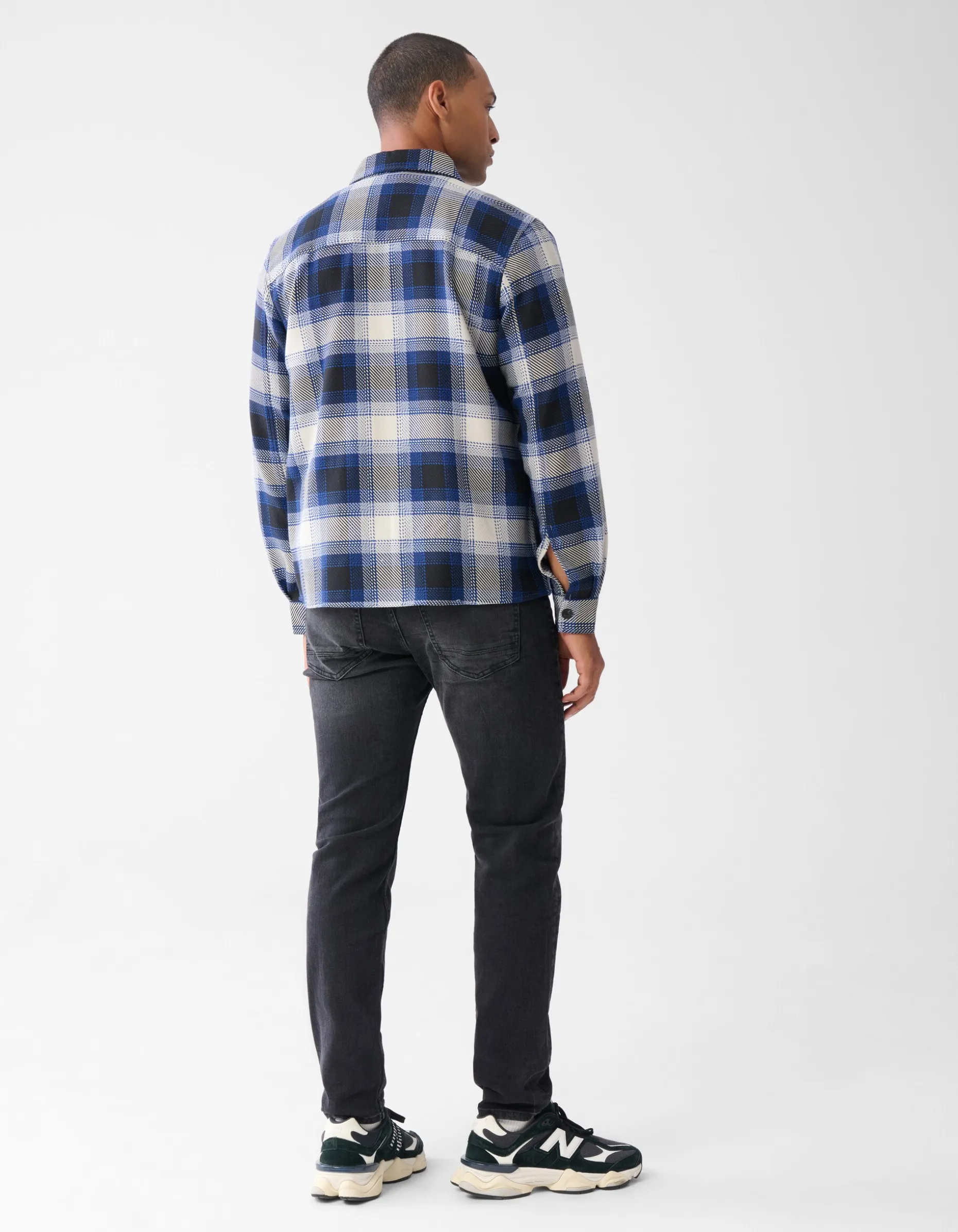 Ruiten Overshirt Gebroken Wit