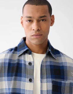 Ruiten Overshirt Gebroken Wit