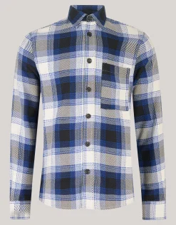 Ruiten Overshirt Gebroken Wit