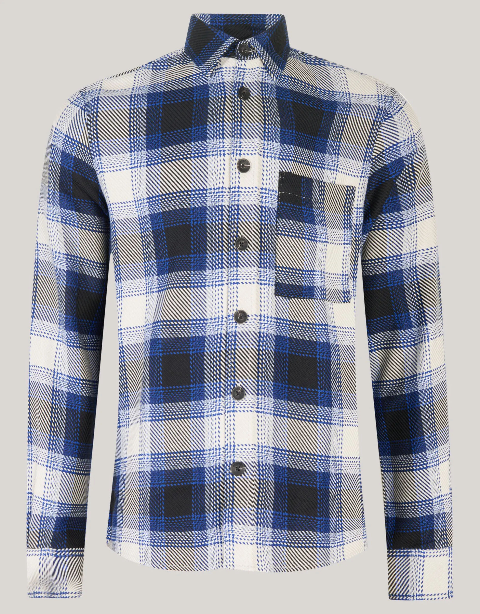 Ruiten Overshirt Gebroken Wit