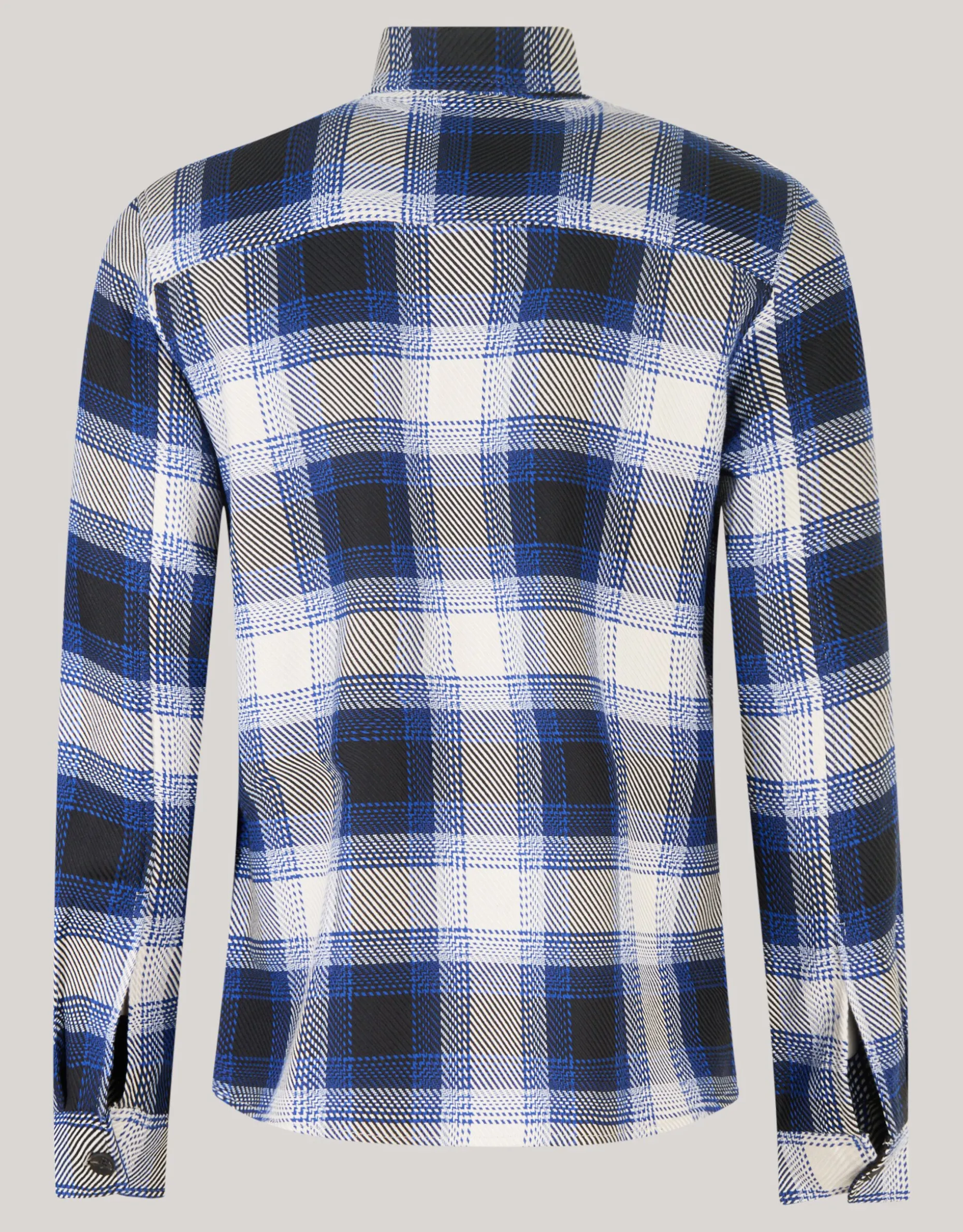Ruiten Overshirt Gebroken Wit