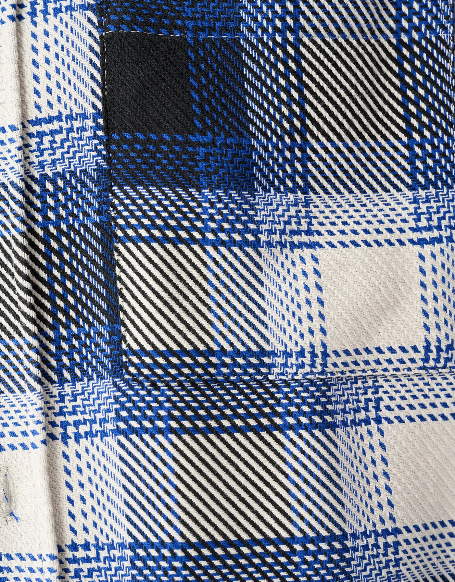 Ruiten Overshirt Gebroken Wit