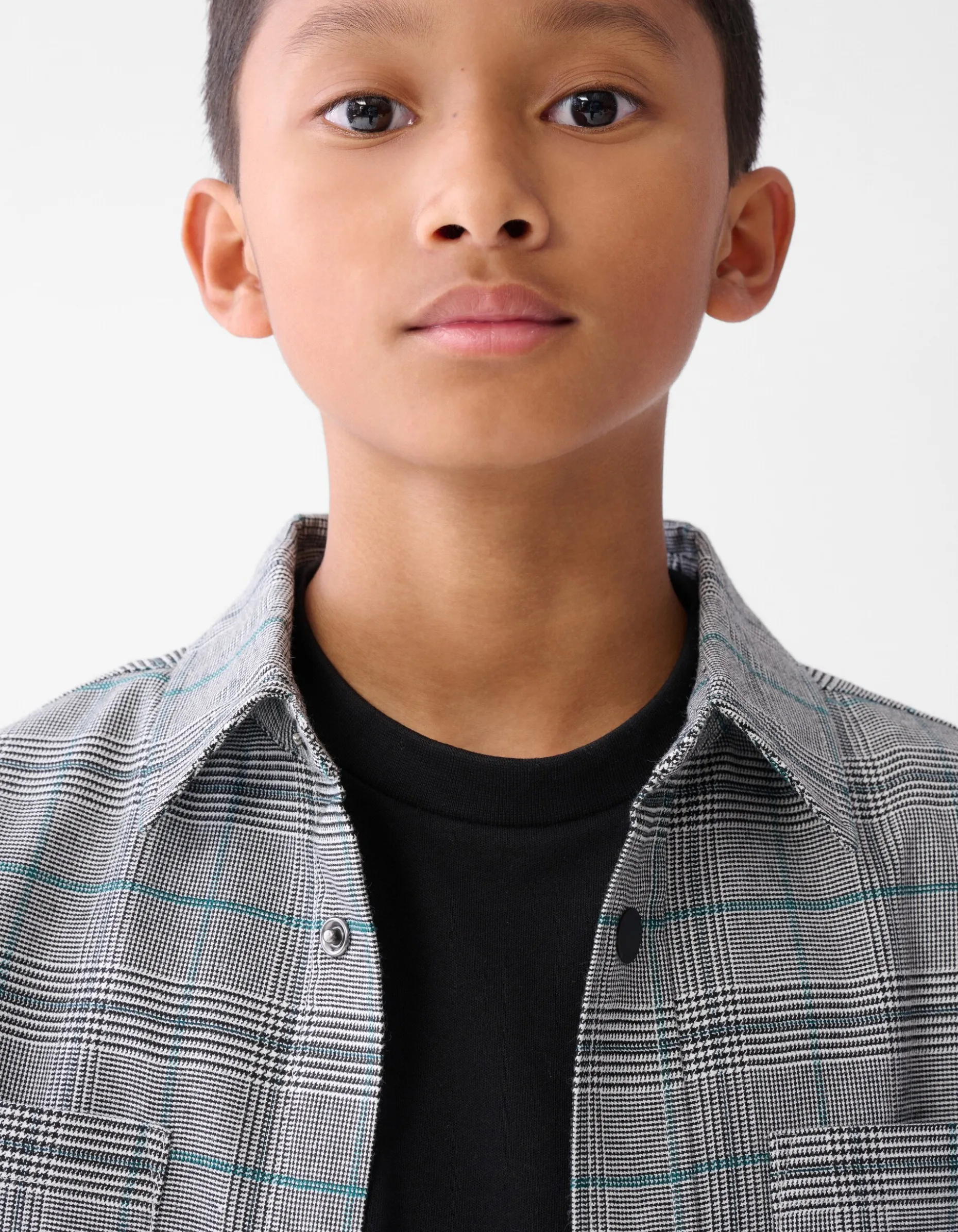 Ruiten Overshirt Grijs