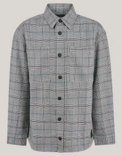 Ruiten Overshirt Grijs