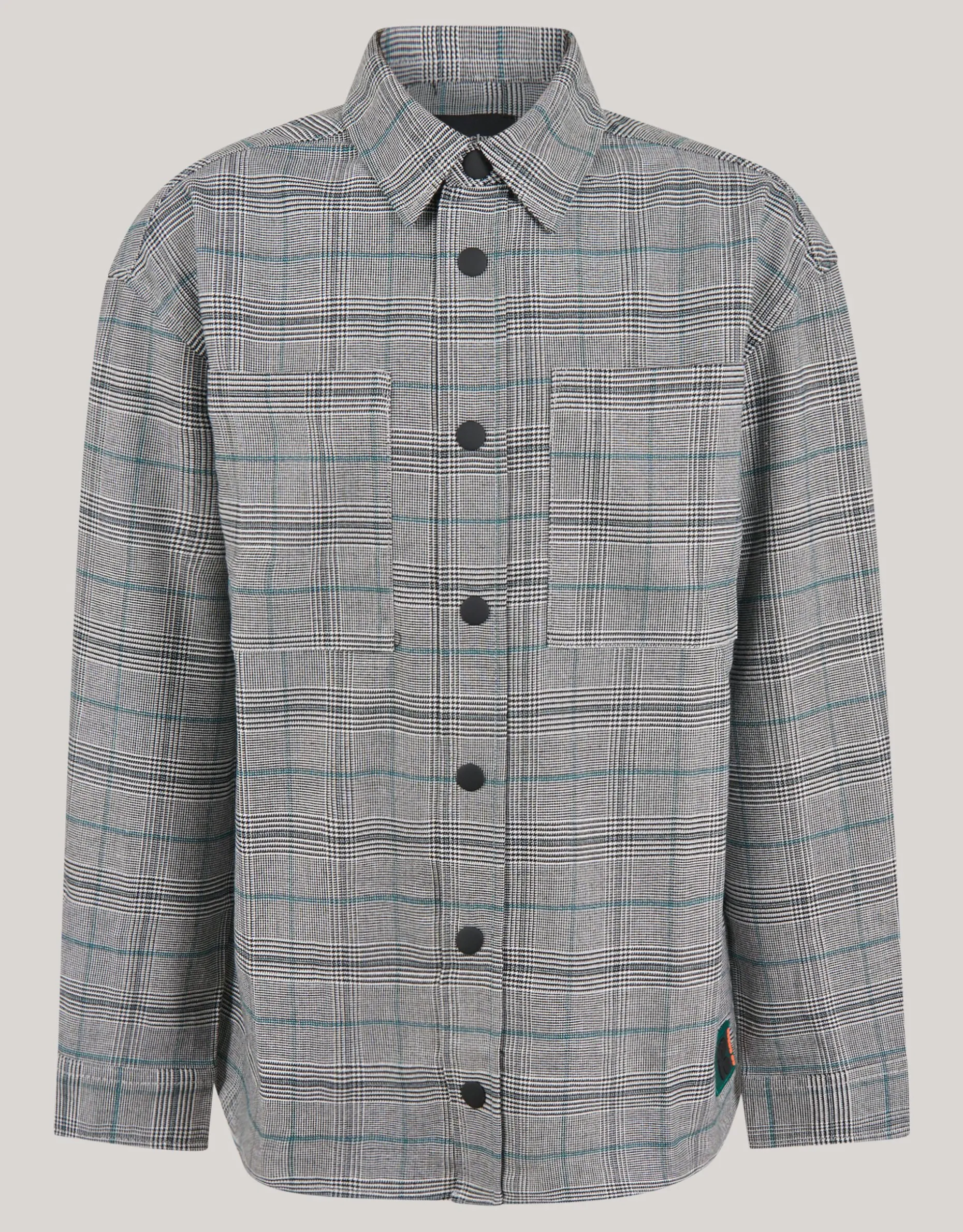 Ruiten Overshirt Grijs