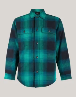 Ruiten Padded Overshirt Groen