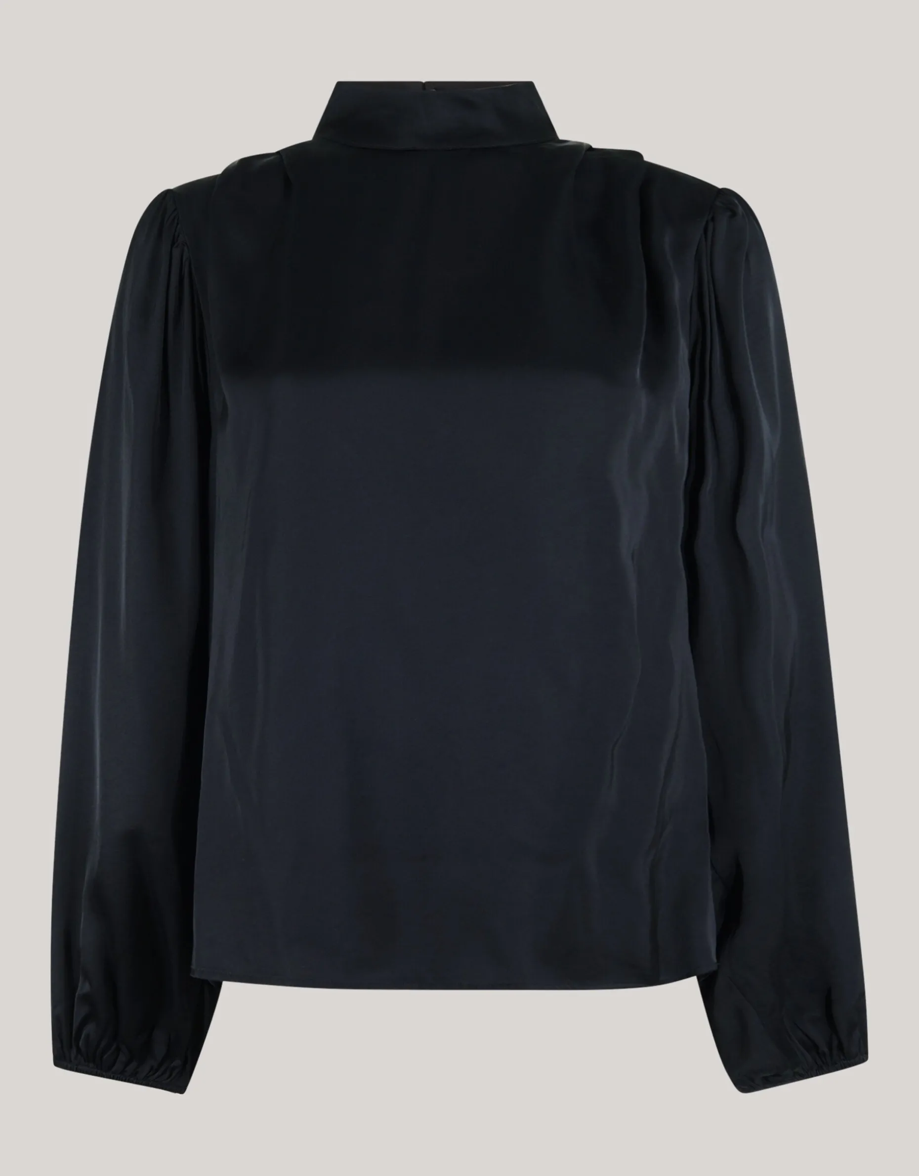 Satijnen Blouse Zwart