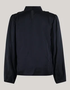 Satijnen Blouse Zwart