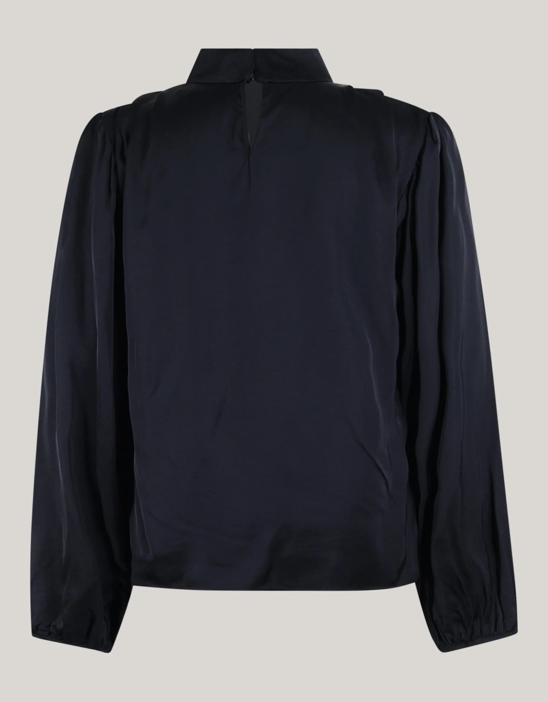 Satijnen Blouse Zwart