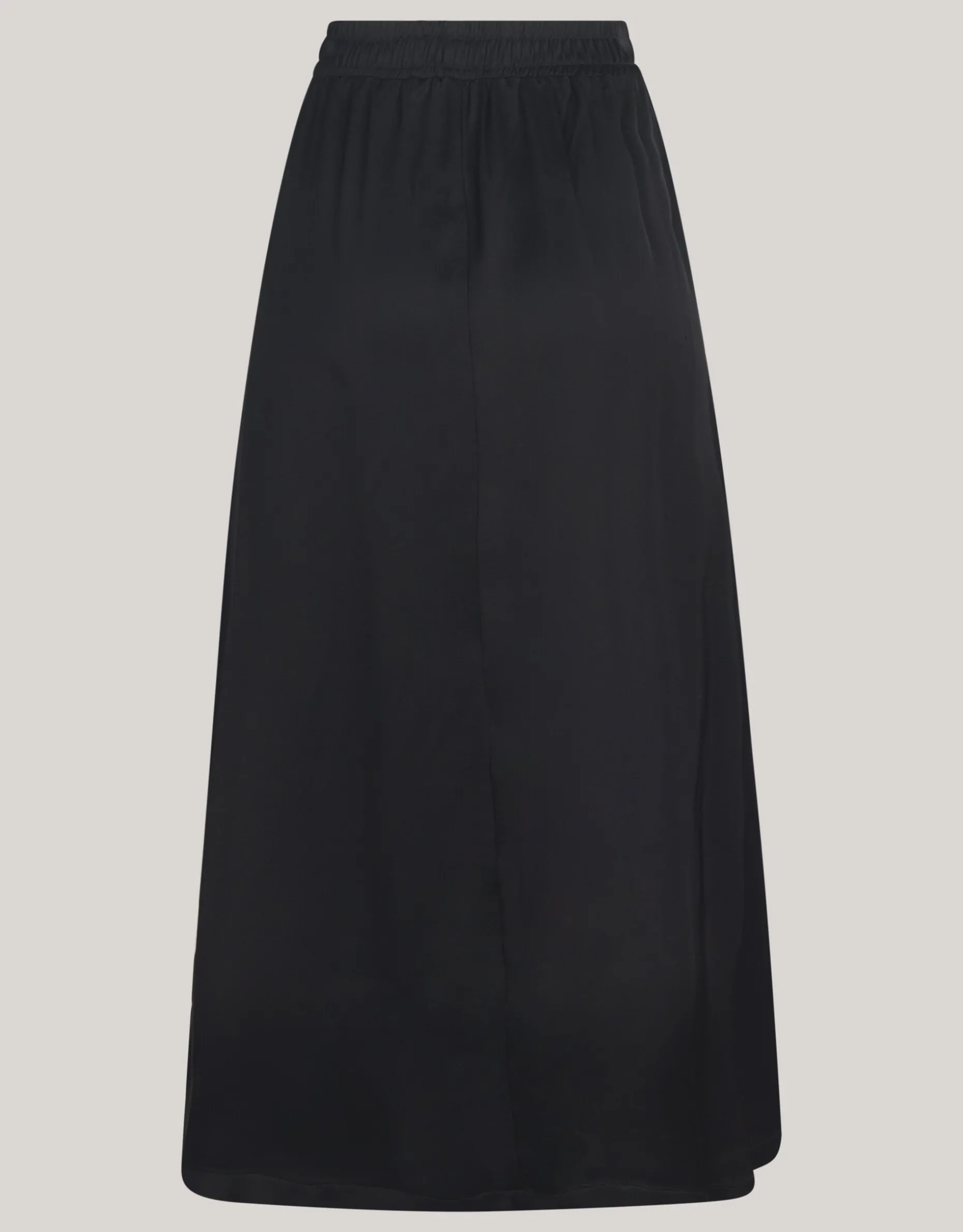 Satijnen Maxi Rok Zwart