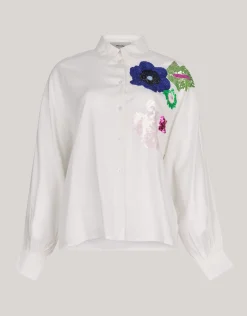 Sequin Blouse Wit