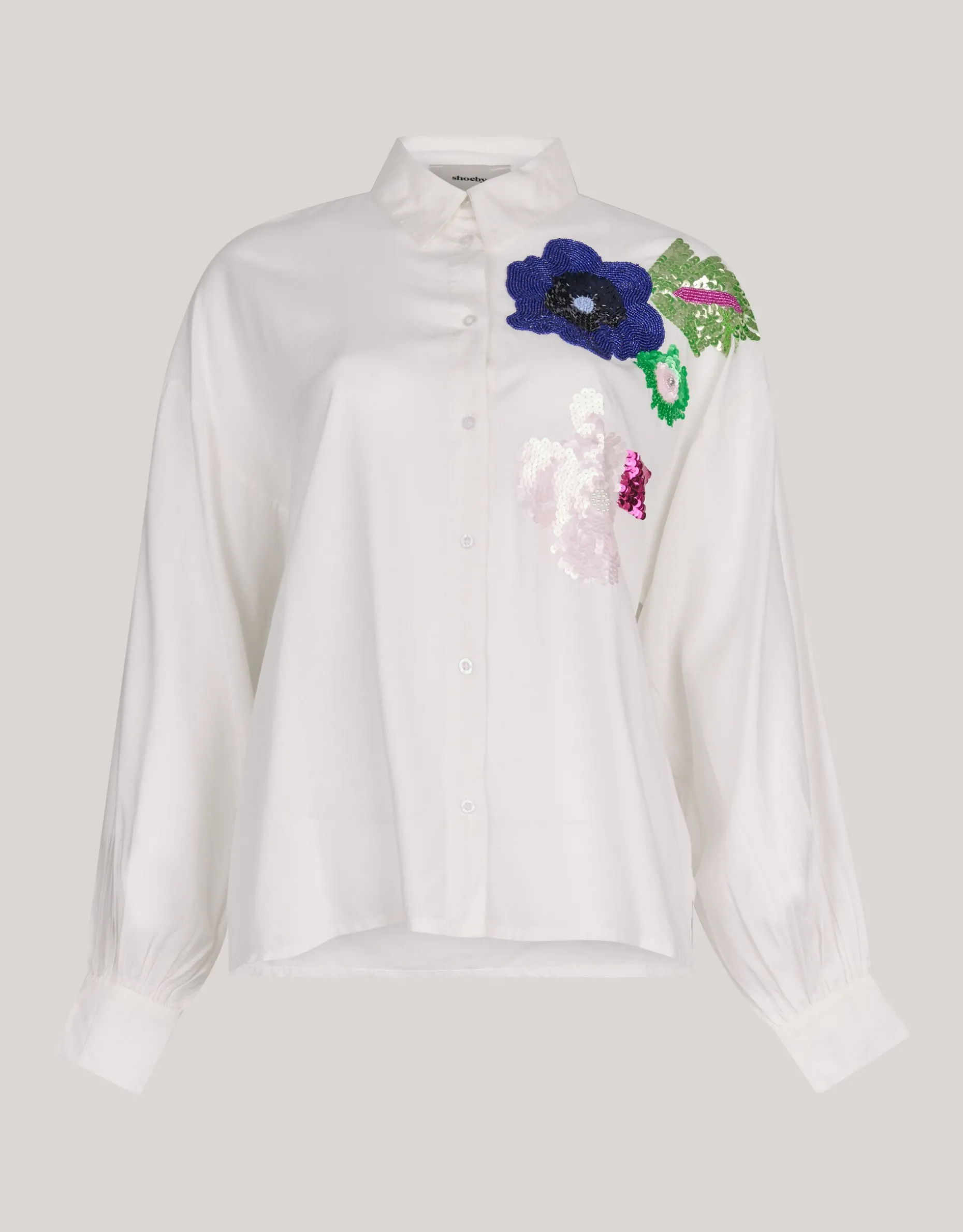 Sequin Blouse Wit