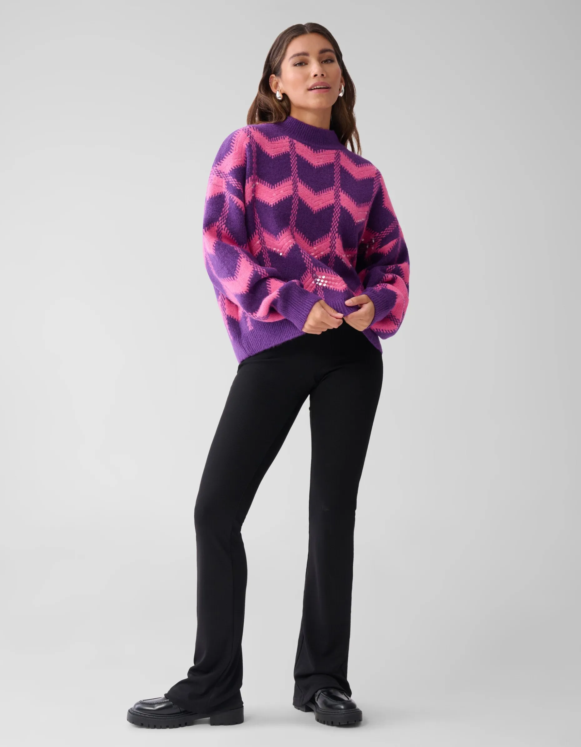 Sequin Dames Trui Paars By Furmey