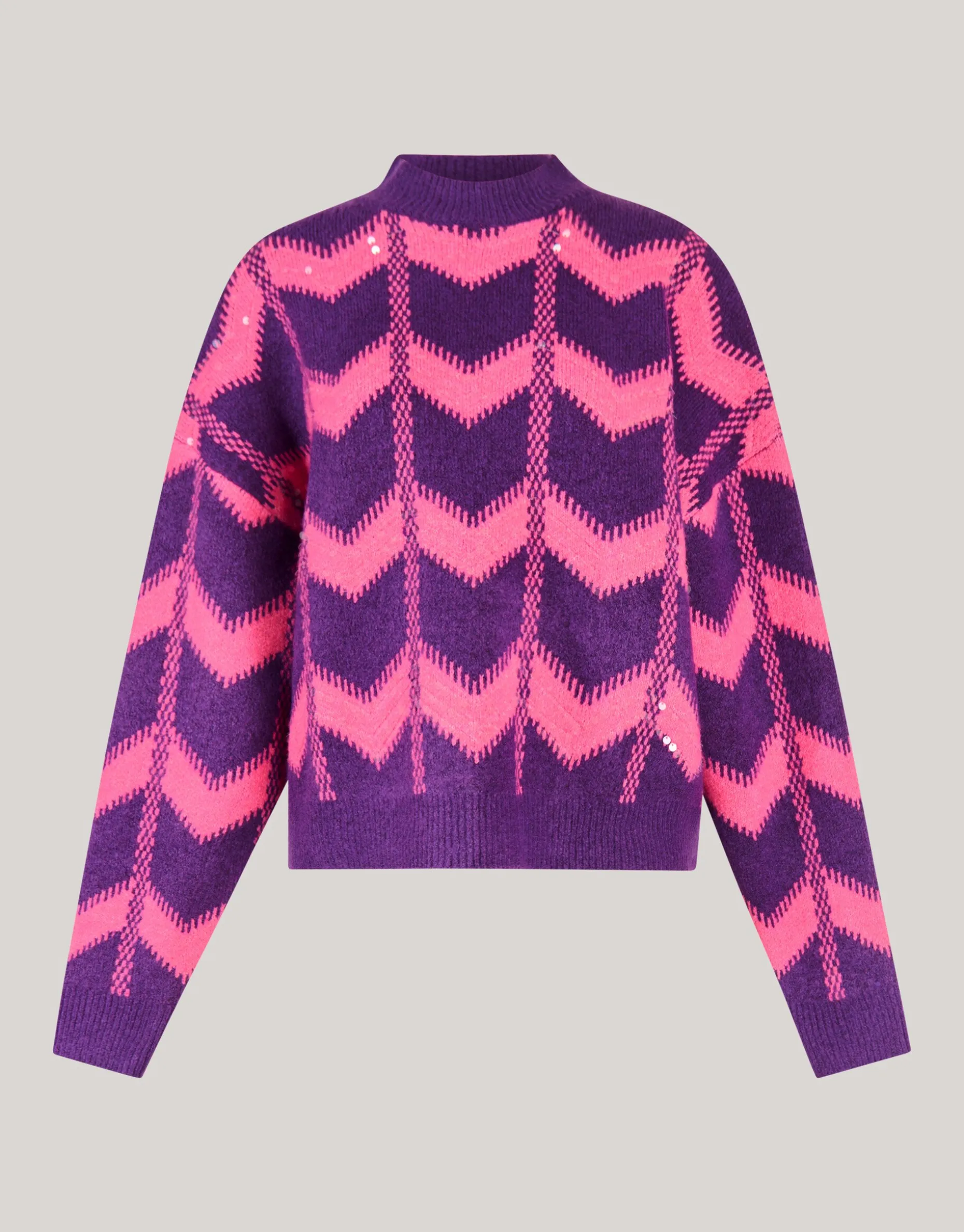 Sequin Dames Trui Paars By Furmey