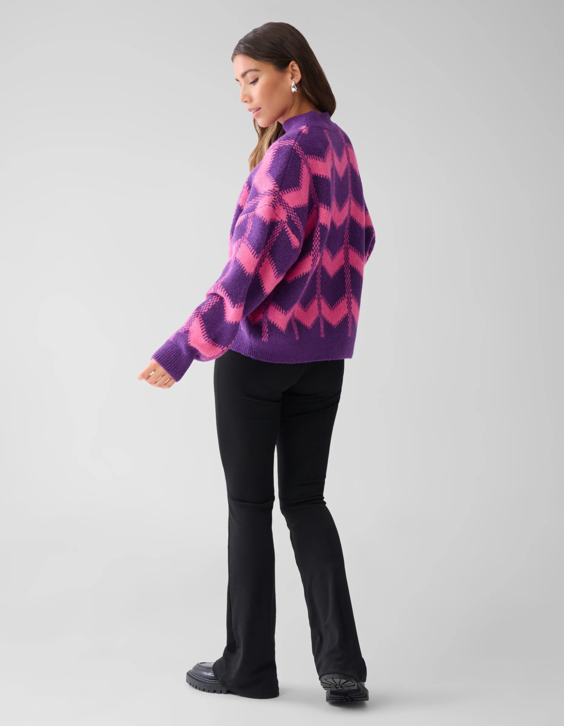 Sequin Dames Trui Paars By Furmey