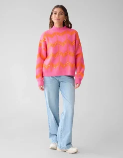 Sequin Dames Trui Roze By Furmey
