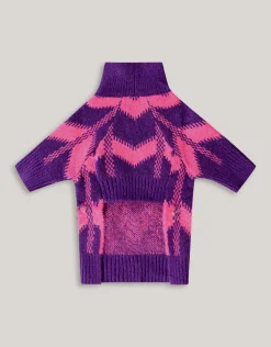 Sequin Honden Trui Paars By Furmey