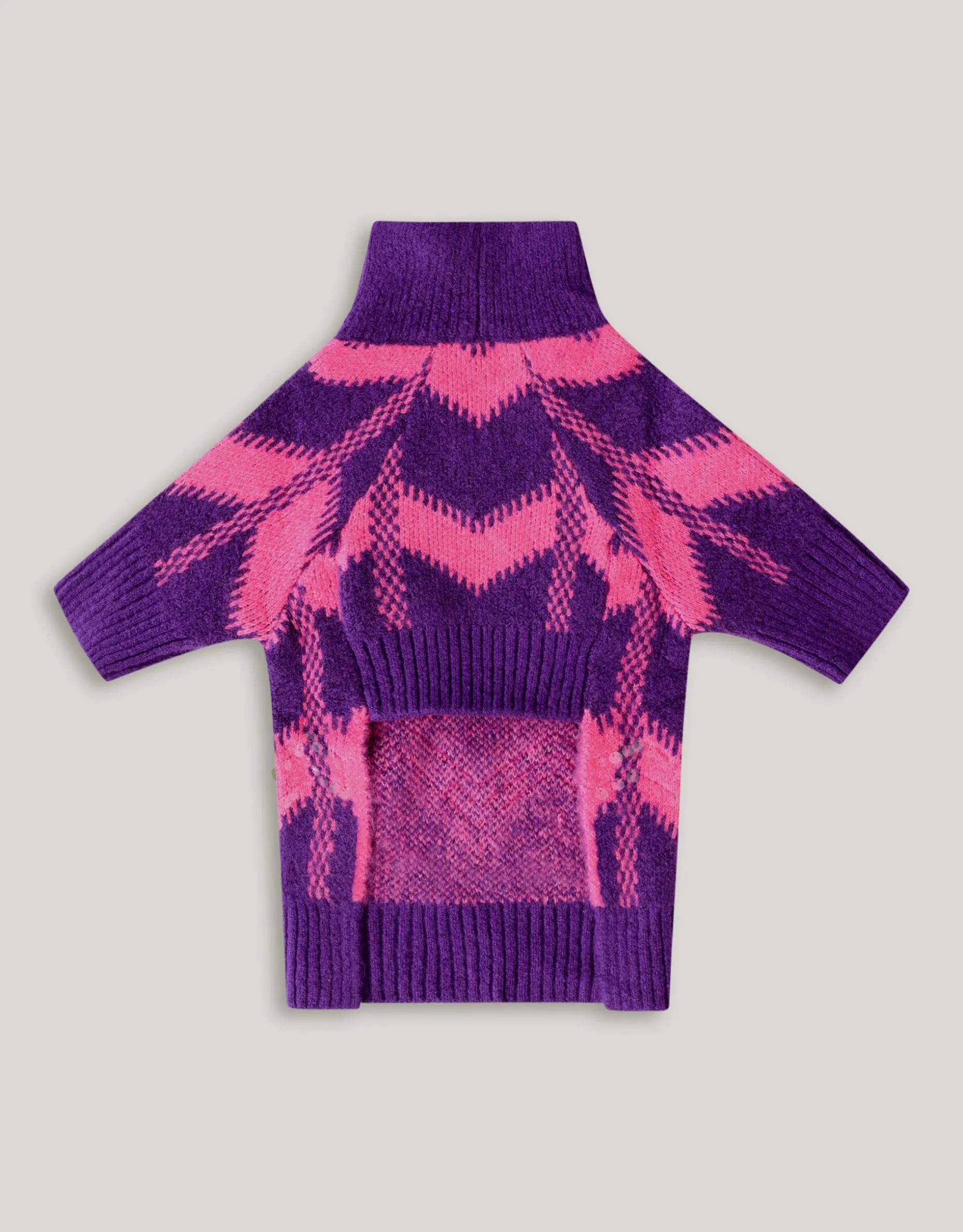 Sequin Honden Trui Paars By Furmey