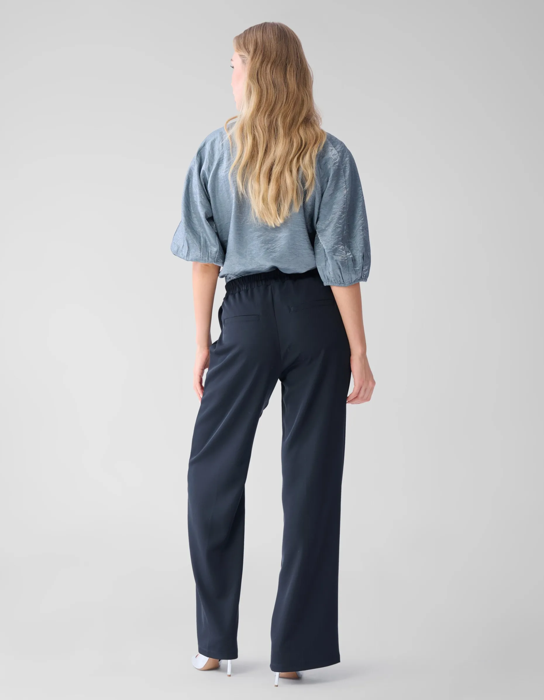Shine Blouse Donkergrijs
