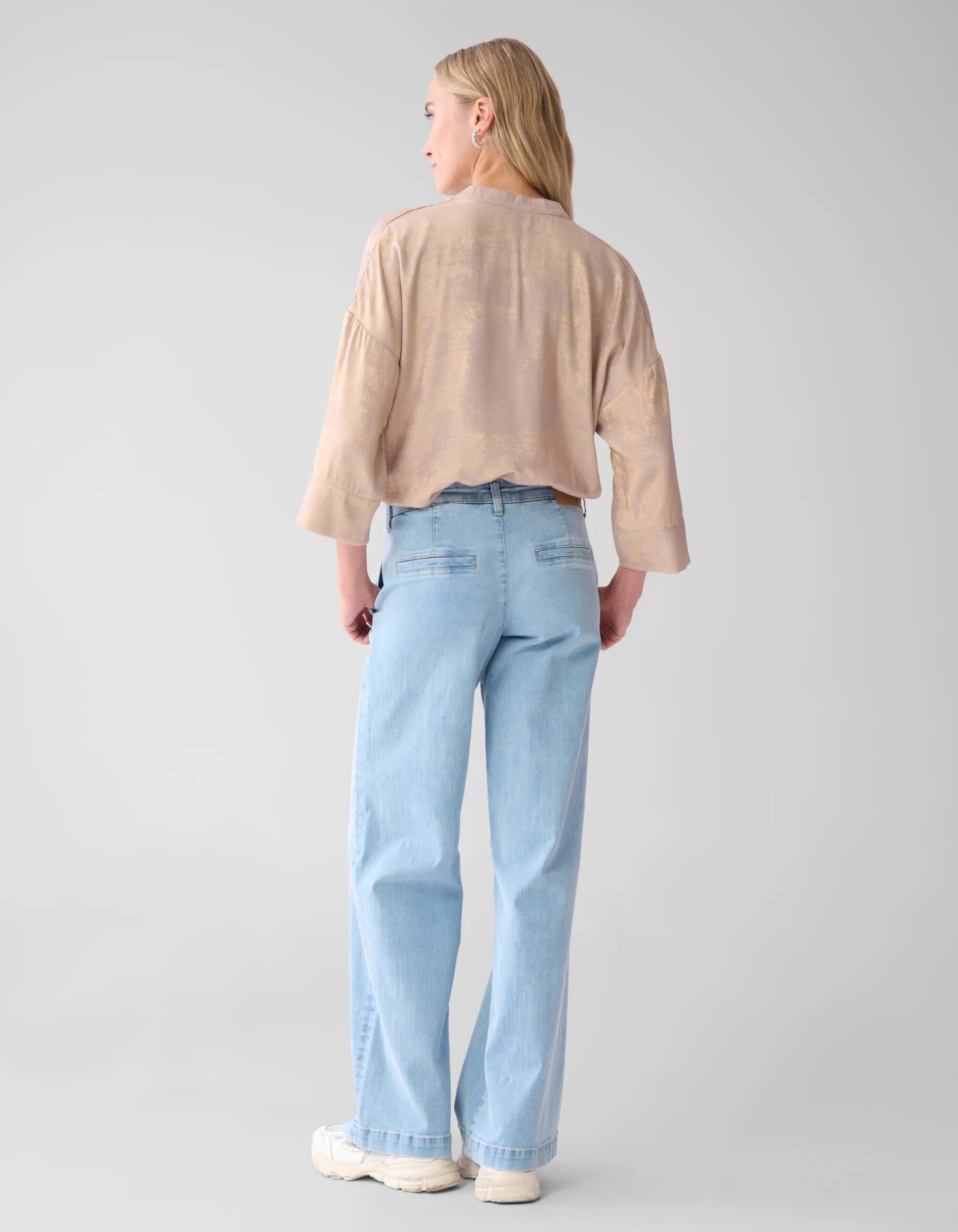 Shine Wide Blouse Goud