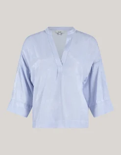 Shine Wide Blouse Lichtblauw
