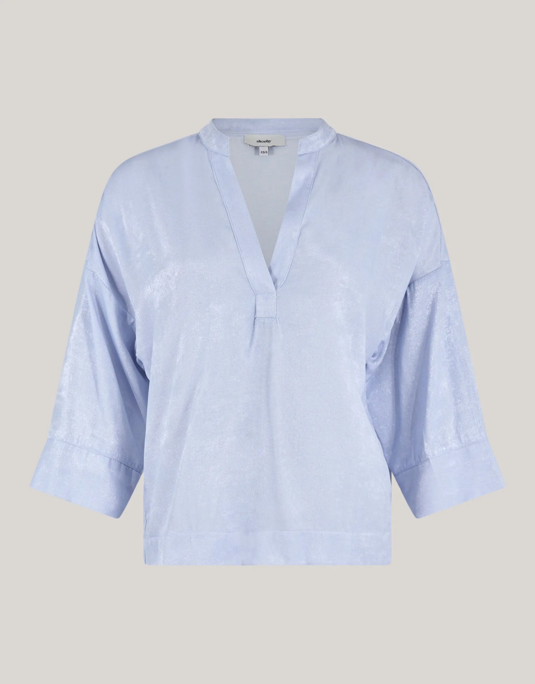 Shine Wide Blouse Lichtblauw