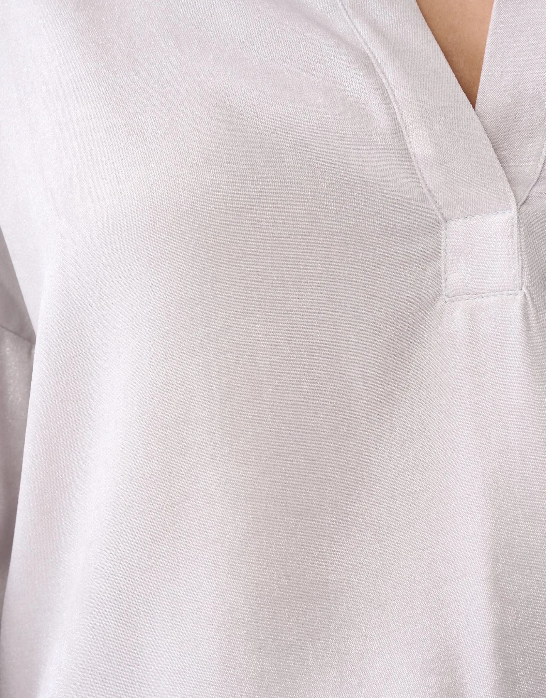 Shine Wide Blouse Zilver