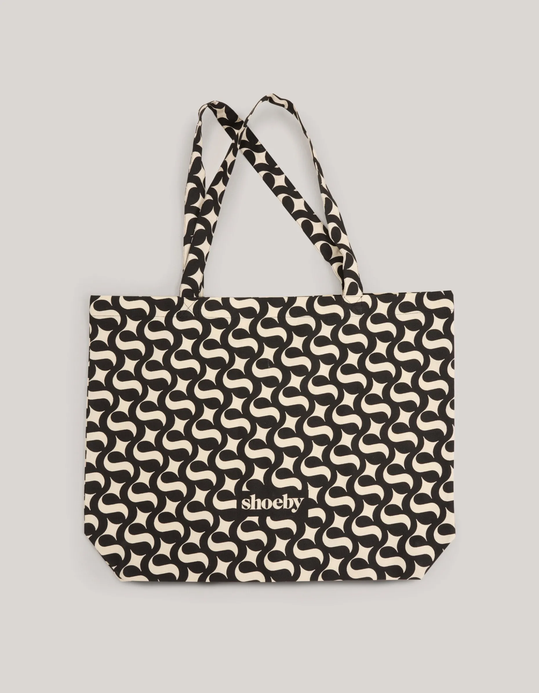 Shoeby Logo Shopper Zwart Groot