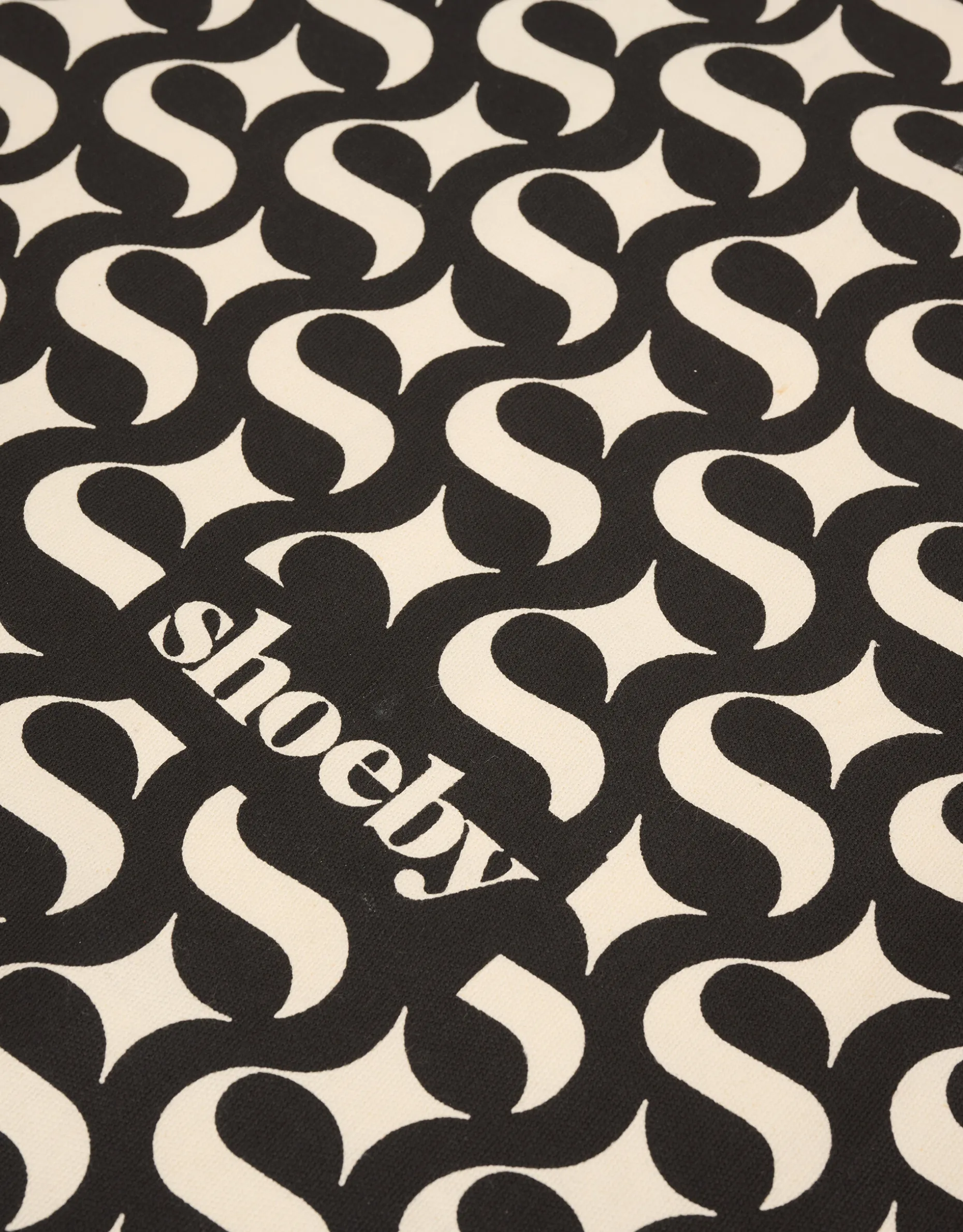 Shoeby Logo Shopper Zwart Groot