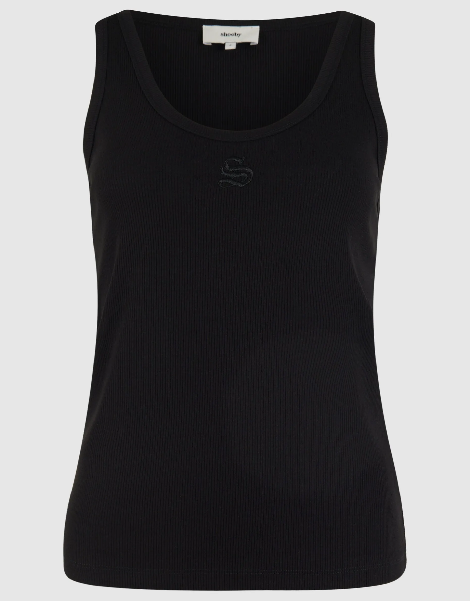Shoeby Logo Tanktop Zwart