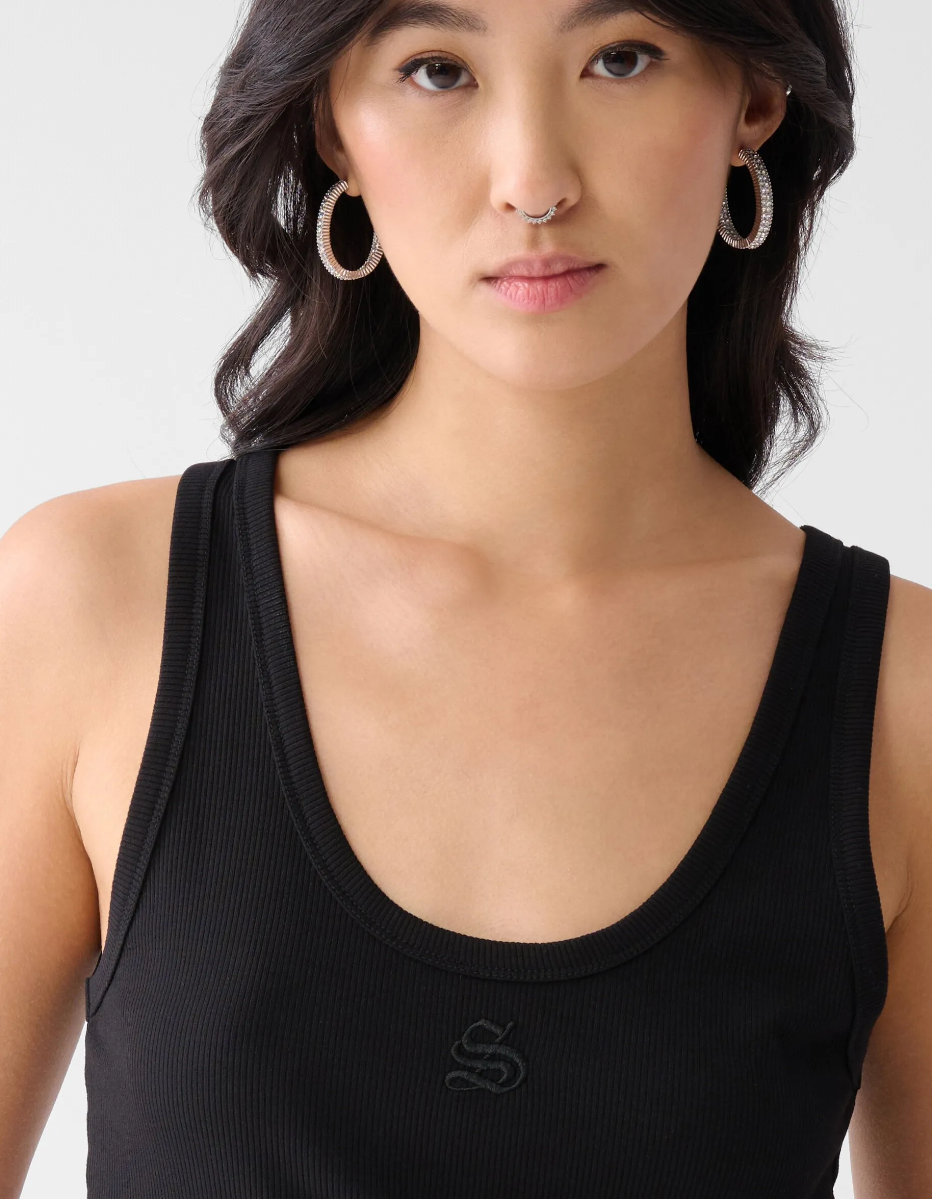 Shoeby Logo Tanktop Zwart