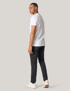 Skinny Fit Jeans Zwart Washed L30