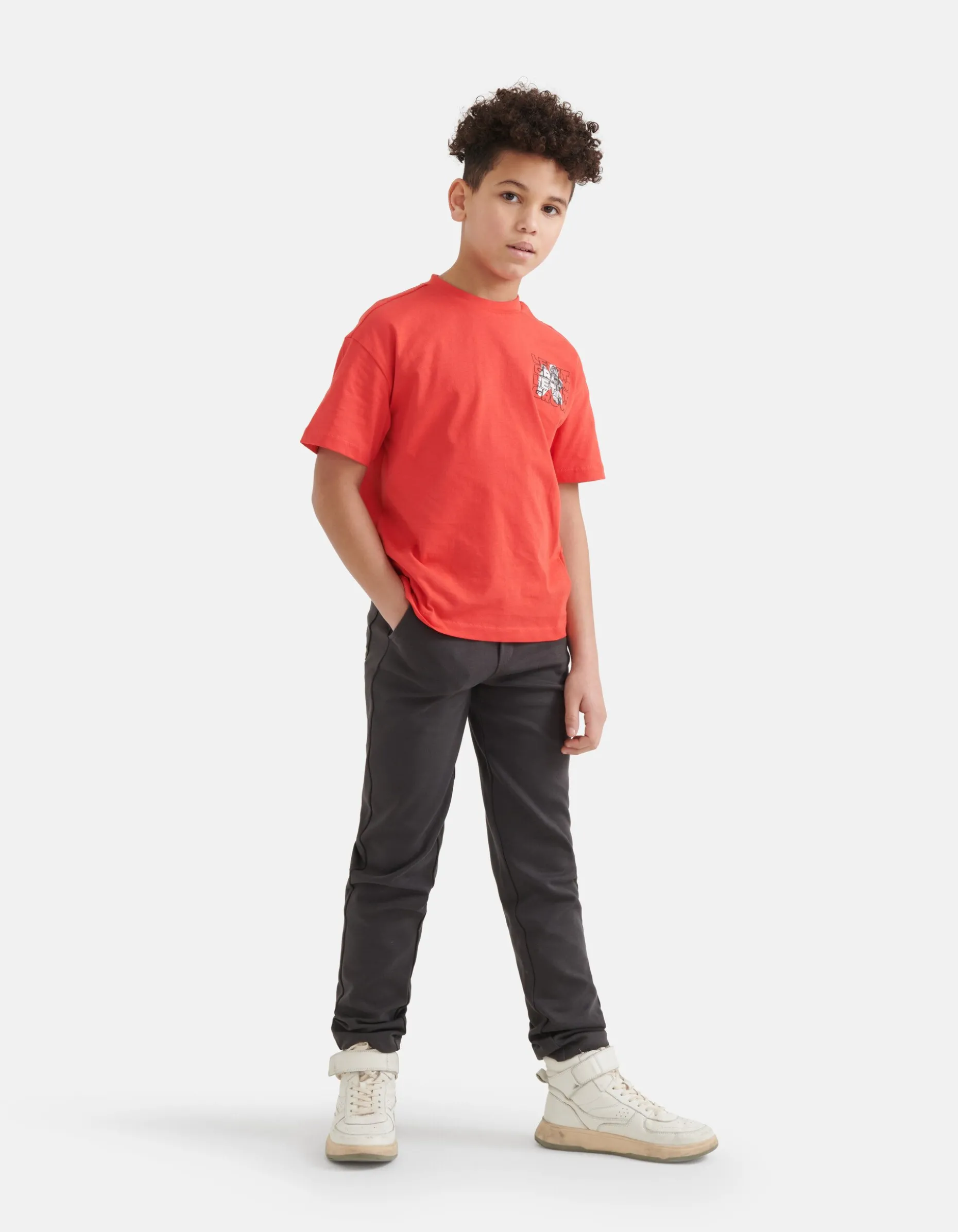 Slim Fit Broek Donkergrijs
