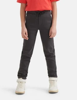 Slim Fit Broek Donkergrijs