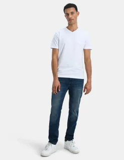 Slim Fit Jog Jeans Donkerblauw L32