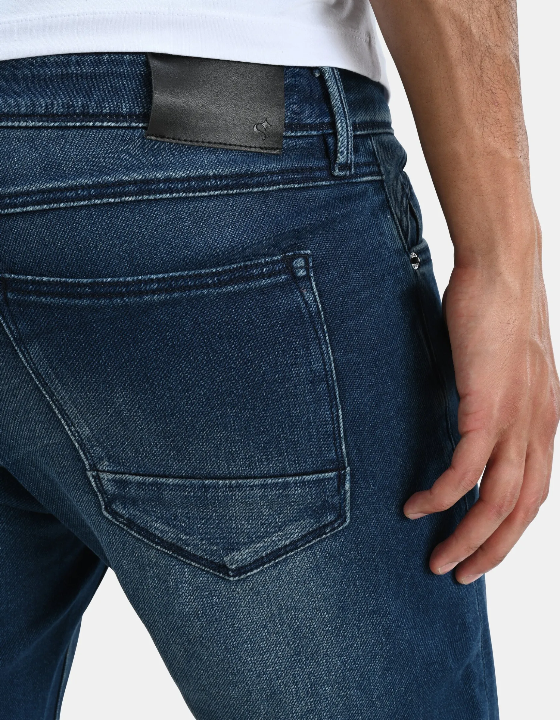 Slim Fit Jog Jeans Donkerblauw L32