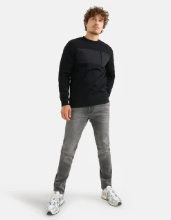 Slim Fit Jog Jeans Lichtgrijs L34