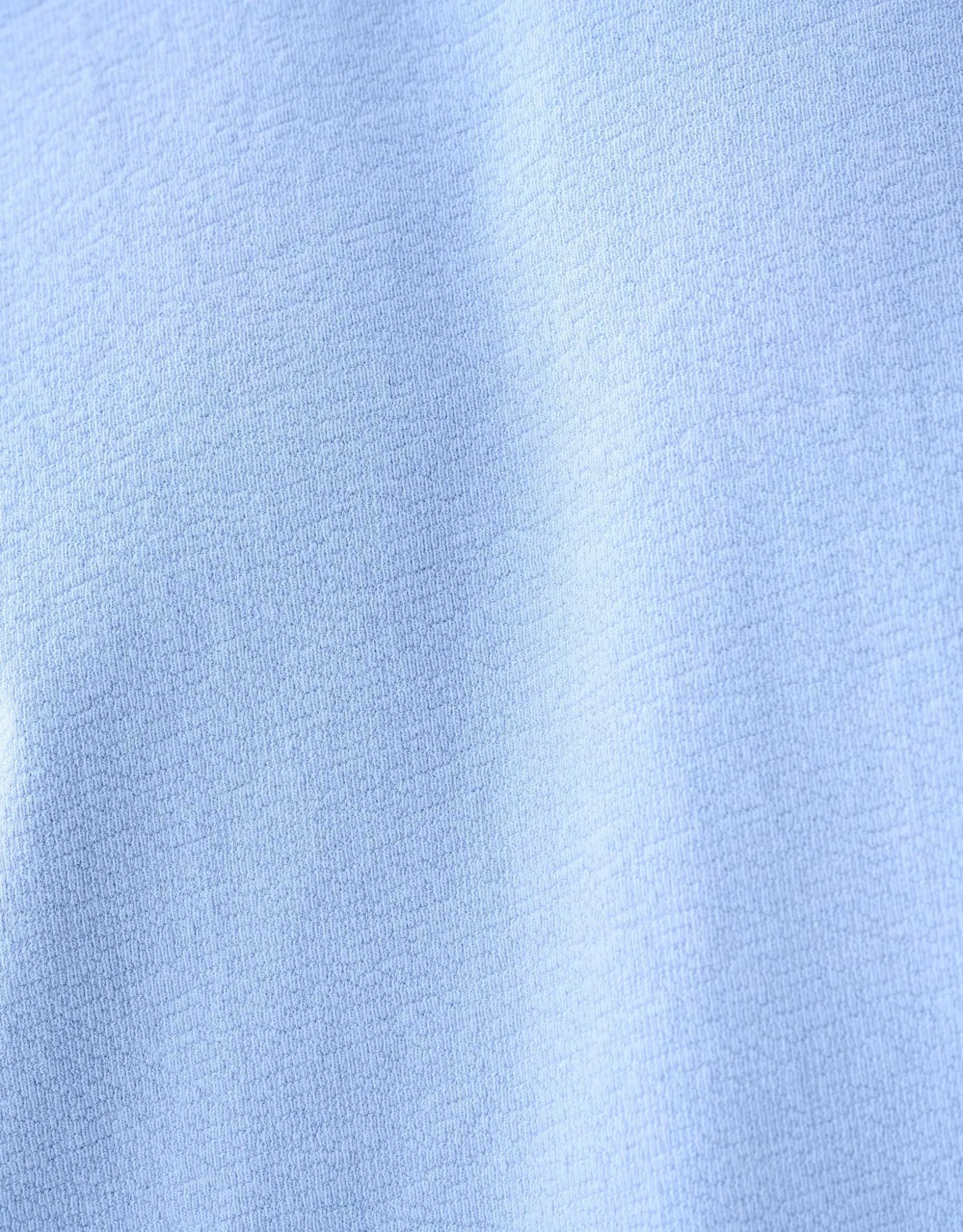 Slub Structuur T-shirt Lichtblauw