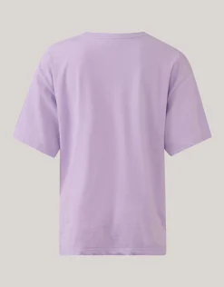 Smiley Artwork T-shirt Paars