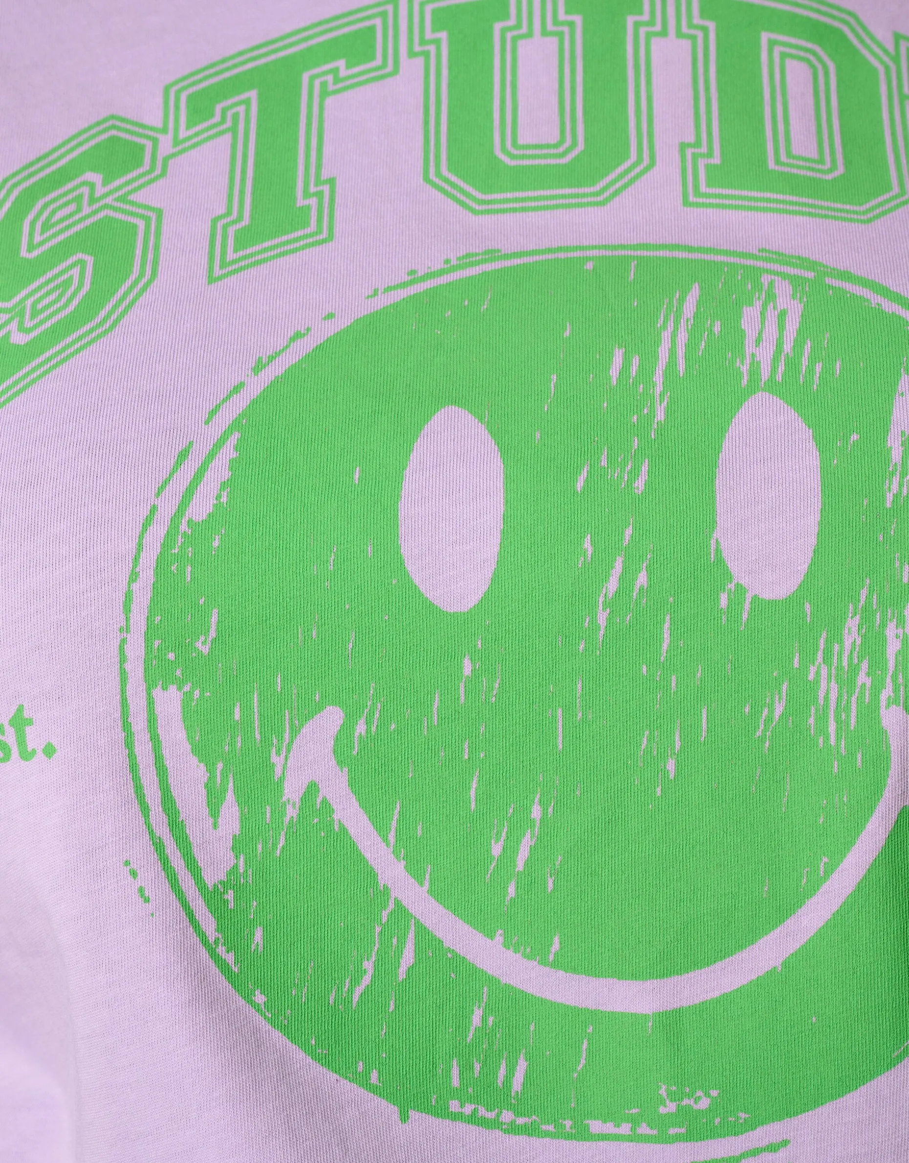 Smiley Artwork T-shirt Paars
