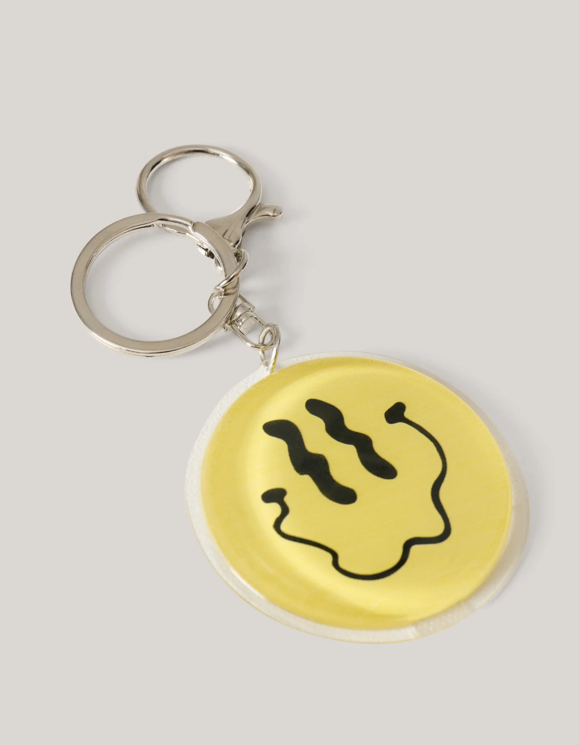 Smiley Sleutelhanger Geel