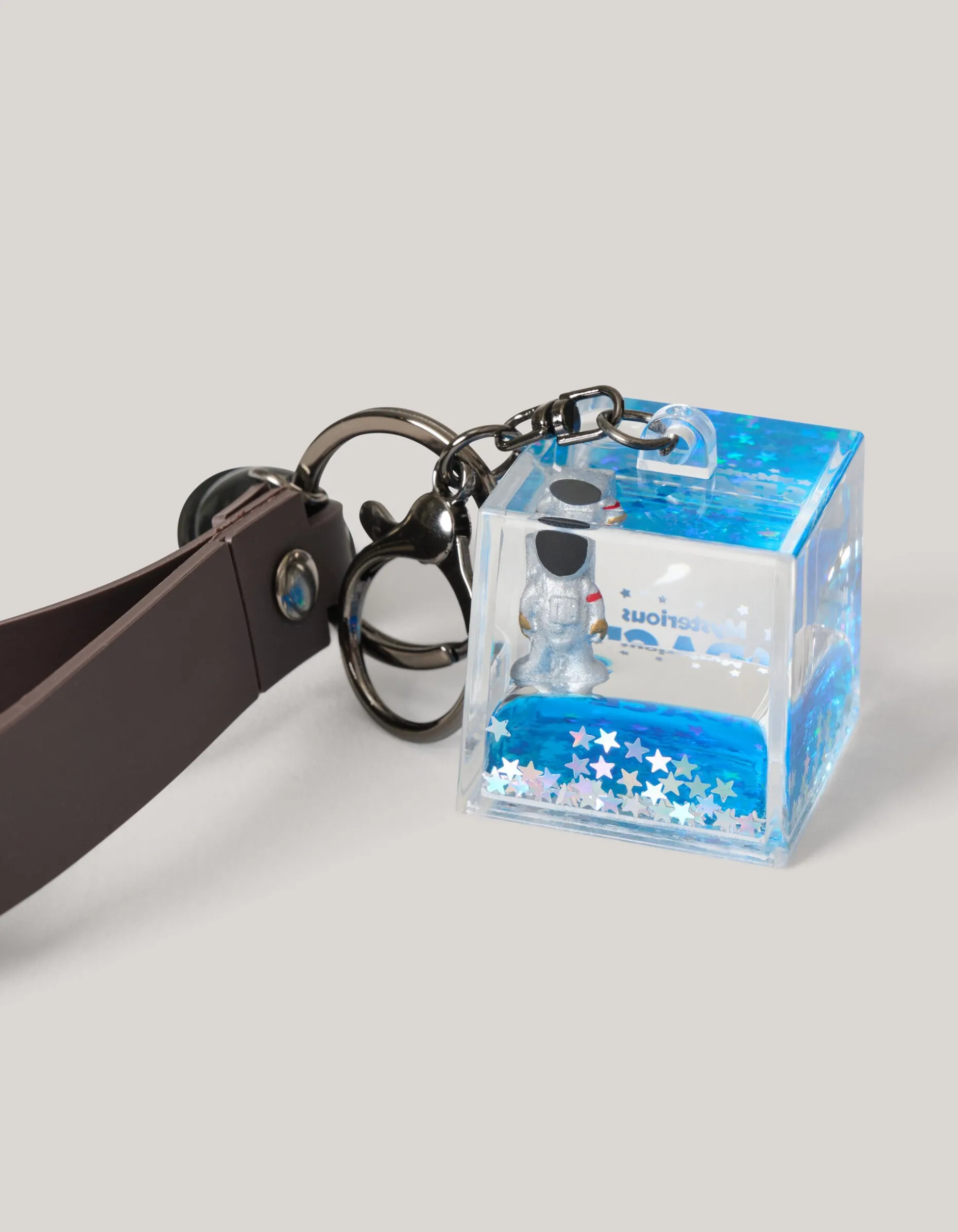 Space Box Sleutelhanger Donkergrijs