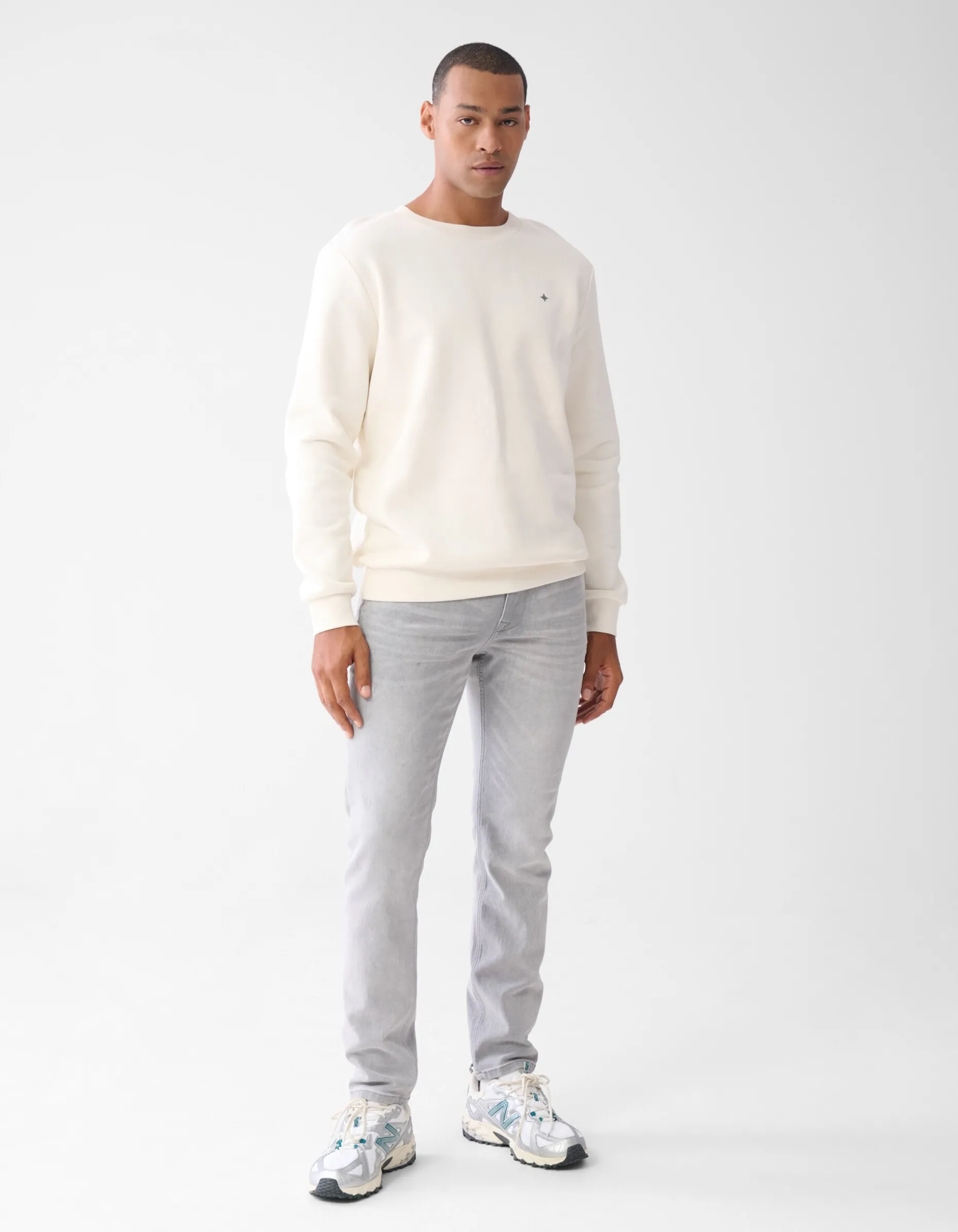 Sparkle Sweater Gebroken Wit