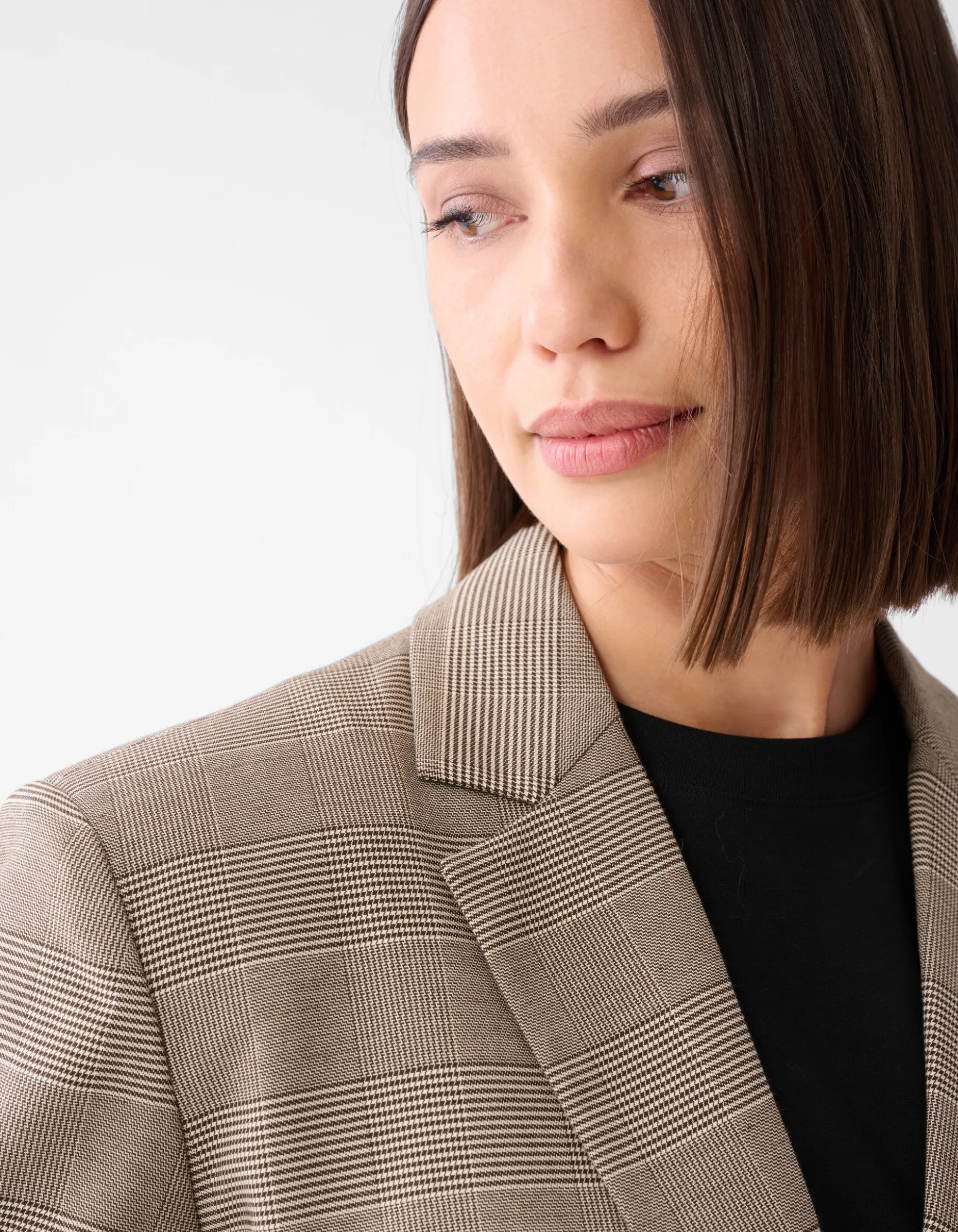 Sporty Ruiten Blazer Bruin