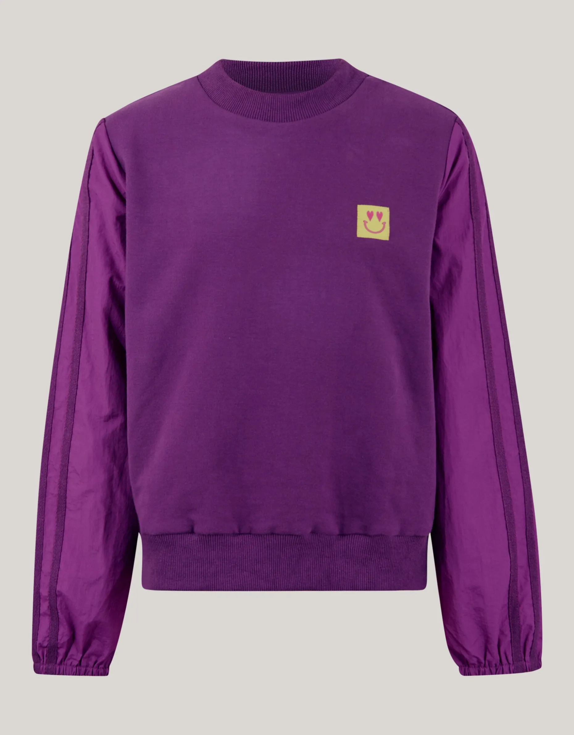 Sporty Stripe Sweater Paars