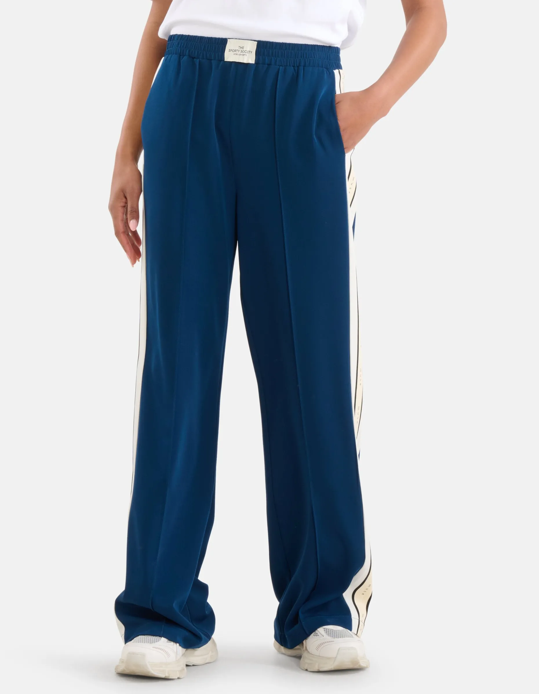 Sporty Tape Broek Donkerblauw