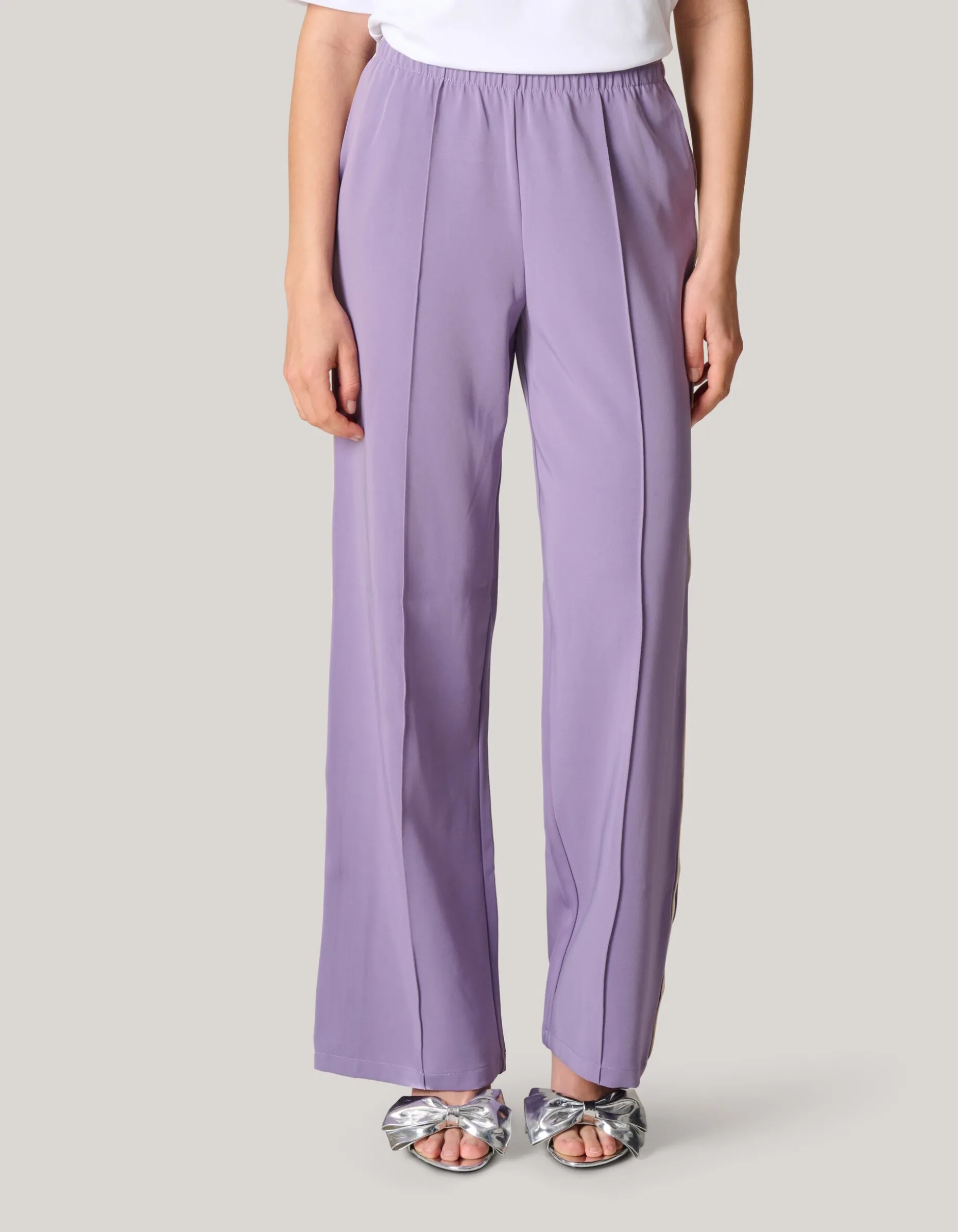 Sporty Tape Broek Paars