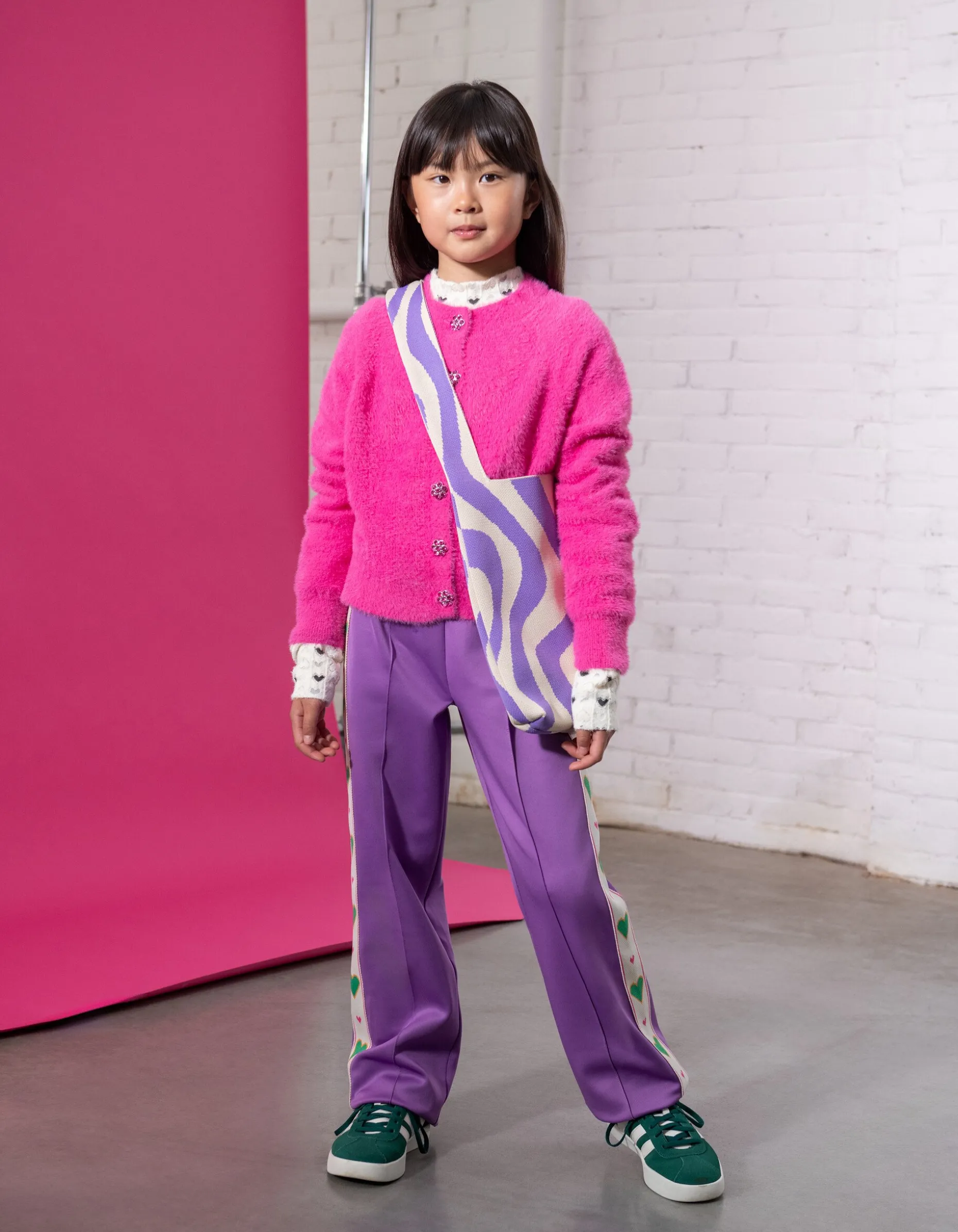 Sporty Tape Broek Paars By Lizzy