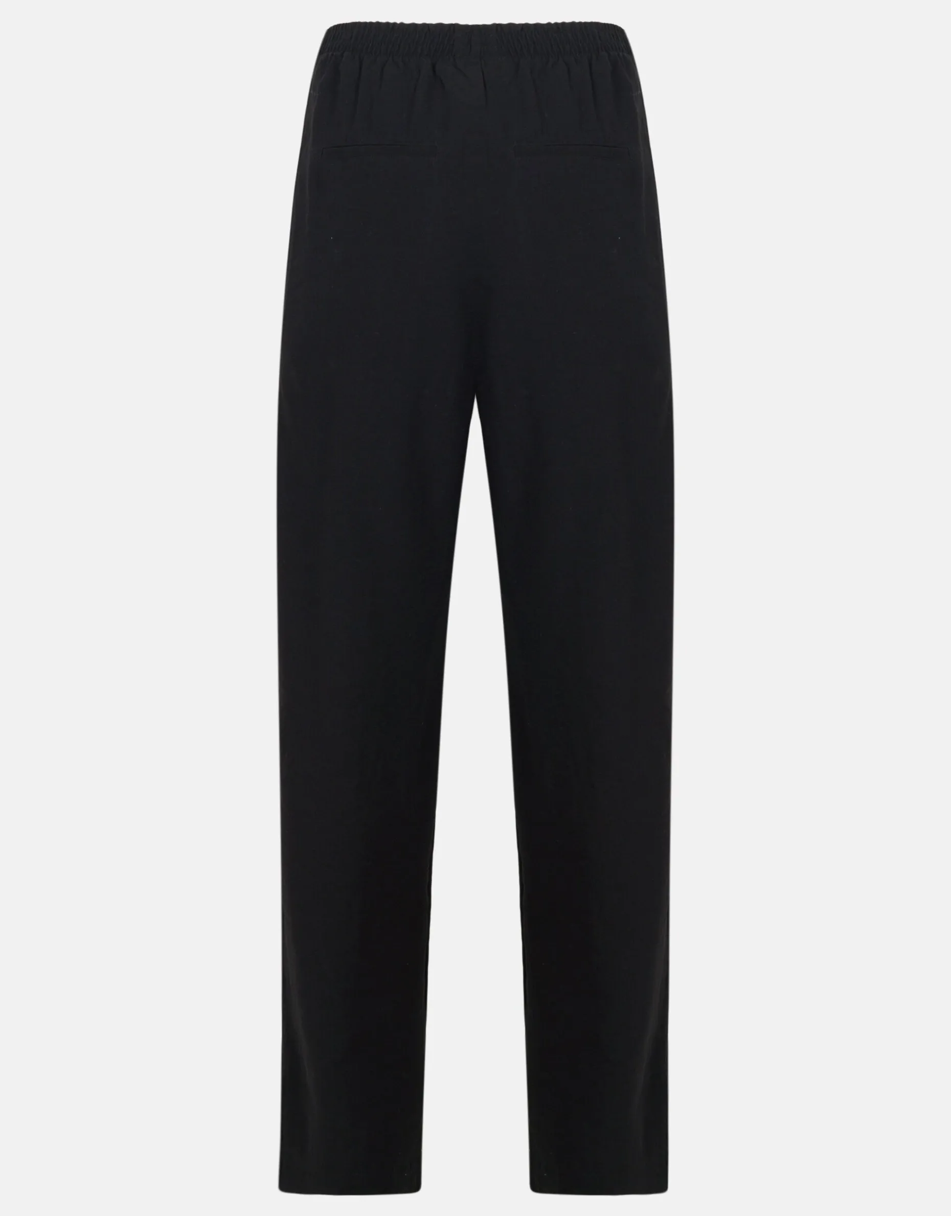Sporty Wide Leg Broek Zwart